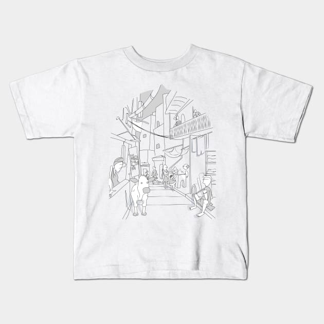 Old Delhi Kids T-Shirt by NotoriousDesigns